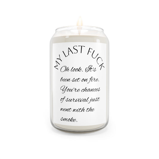 "My Last F*ck" Candle – Natural Soy Wax, 3 Scents