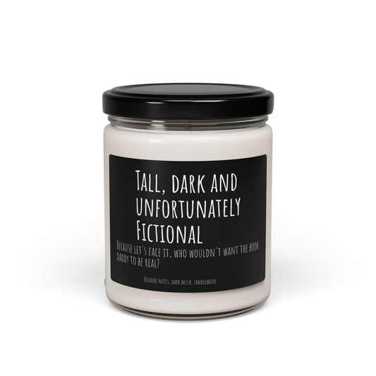 "Tall, Dark, and Unfortunately Fictional" Candle