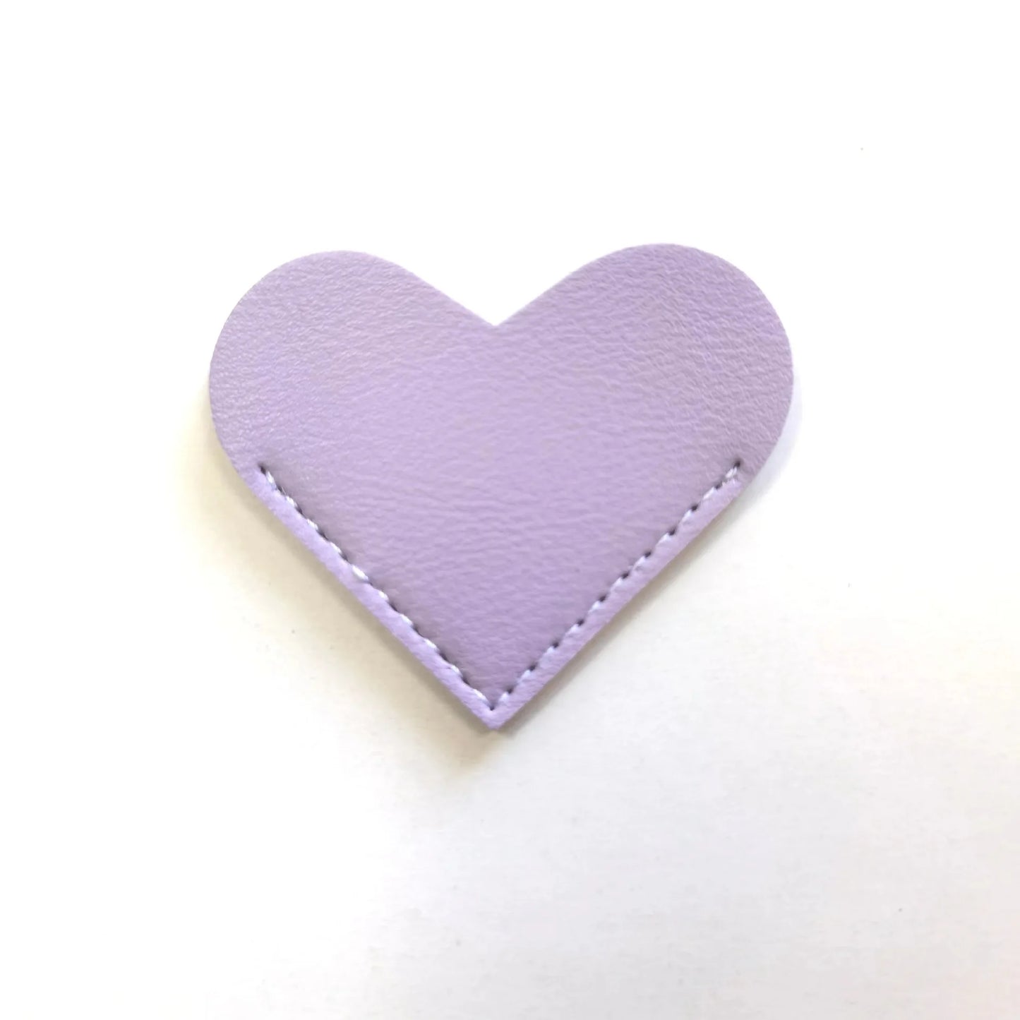 2Pcs PU Bookmark Leather Heart Bookmark Mini-Portable Gift Heart Bookmark Page Folder Corner Protective Cover School Supplies