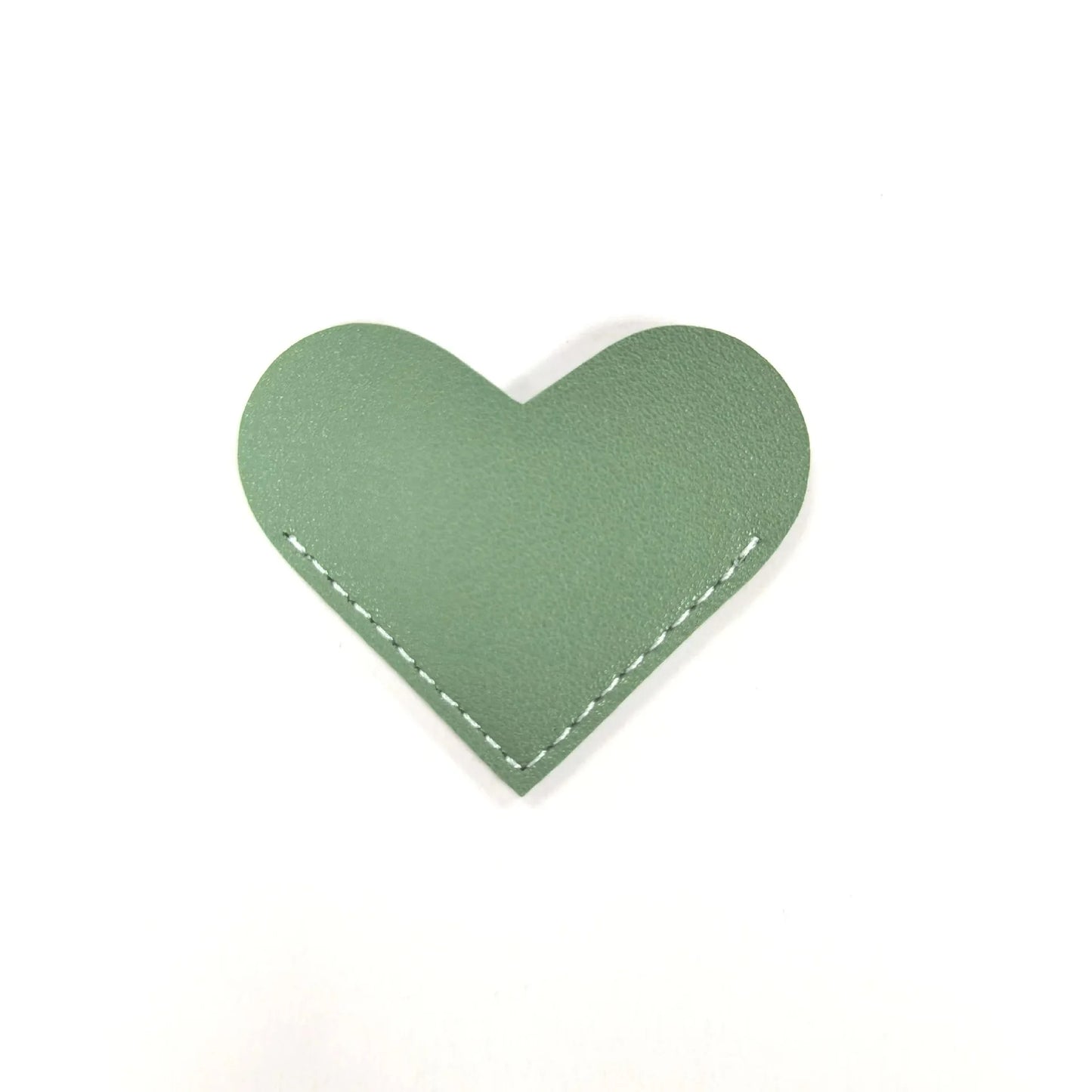 2Pcs PU Bookmark Leather Heart Bookmark Mini-Portable Gift Heart Bookmark Page Folder Corner Protective Cover School Supplies