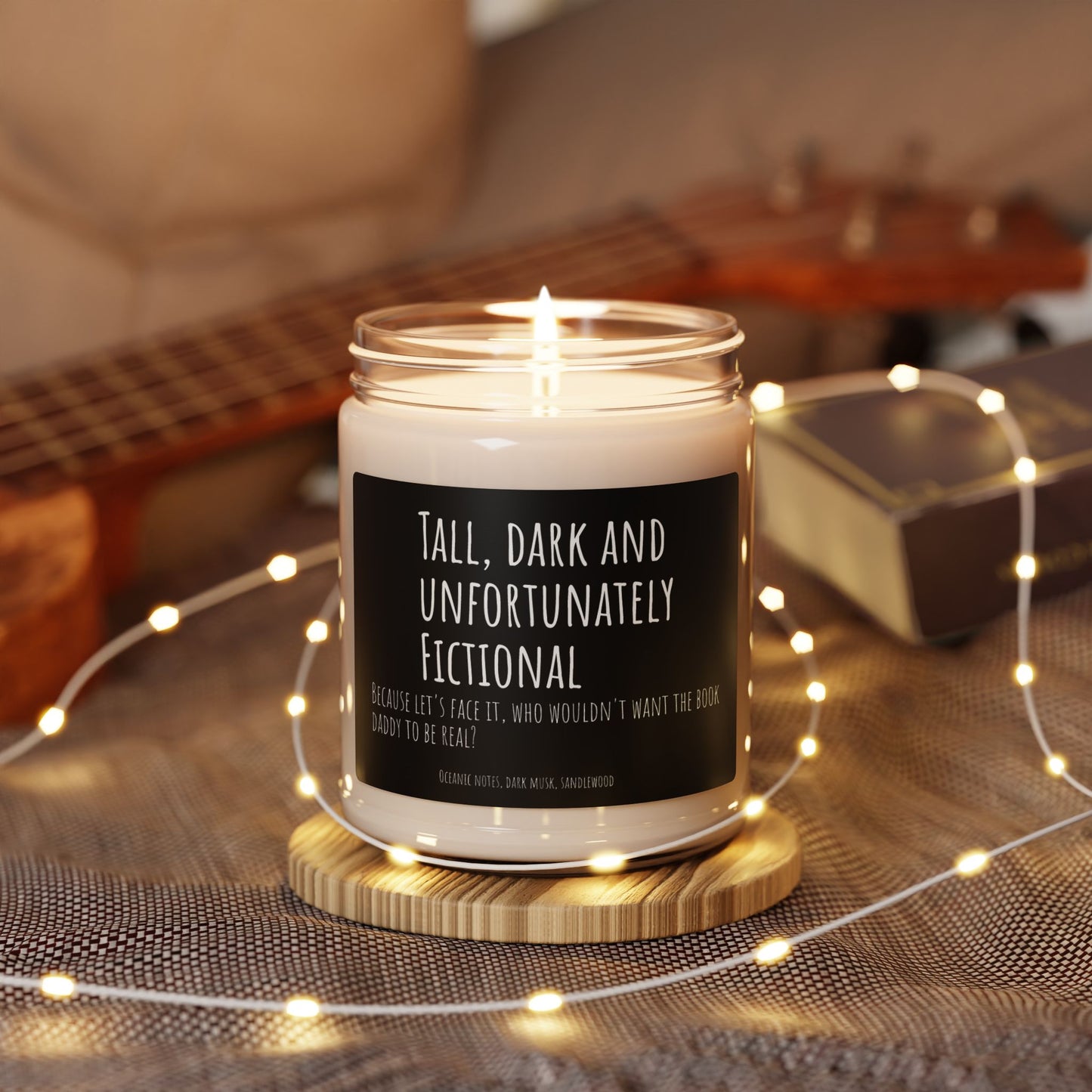 "Tall, Dark, and Unfortunately Fictional" Candle