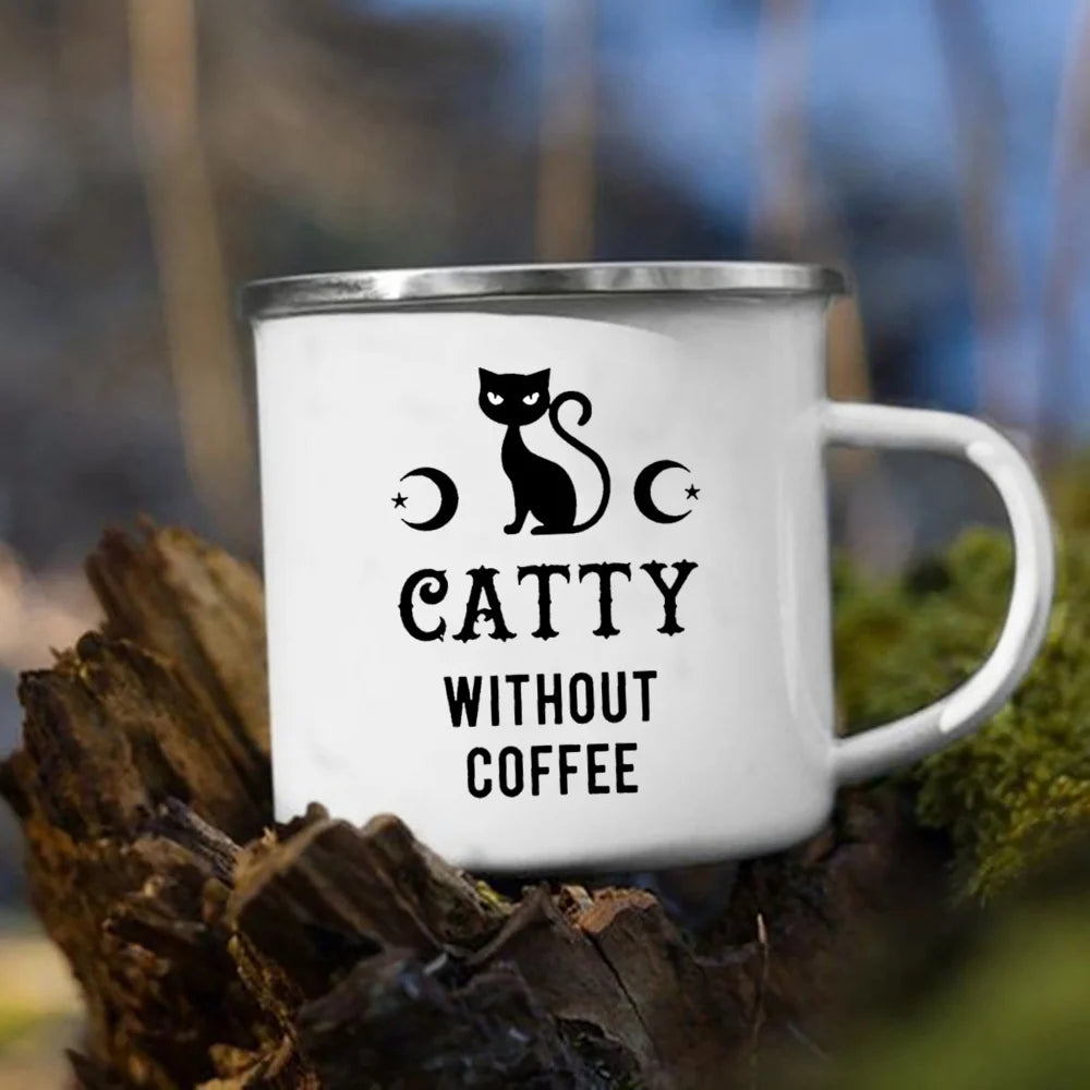 Witches Brew Coffee Mug Halloween Enamel Mug Halloween Party Mug Gift Halloween Mug Drinkware Autumn Cup