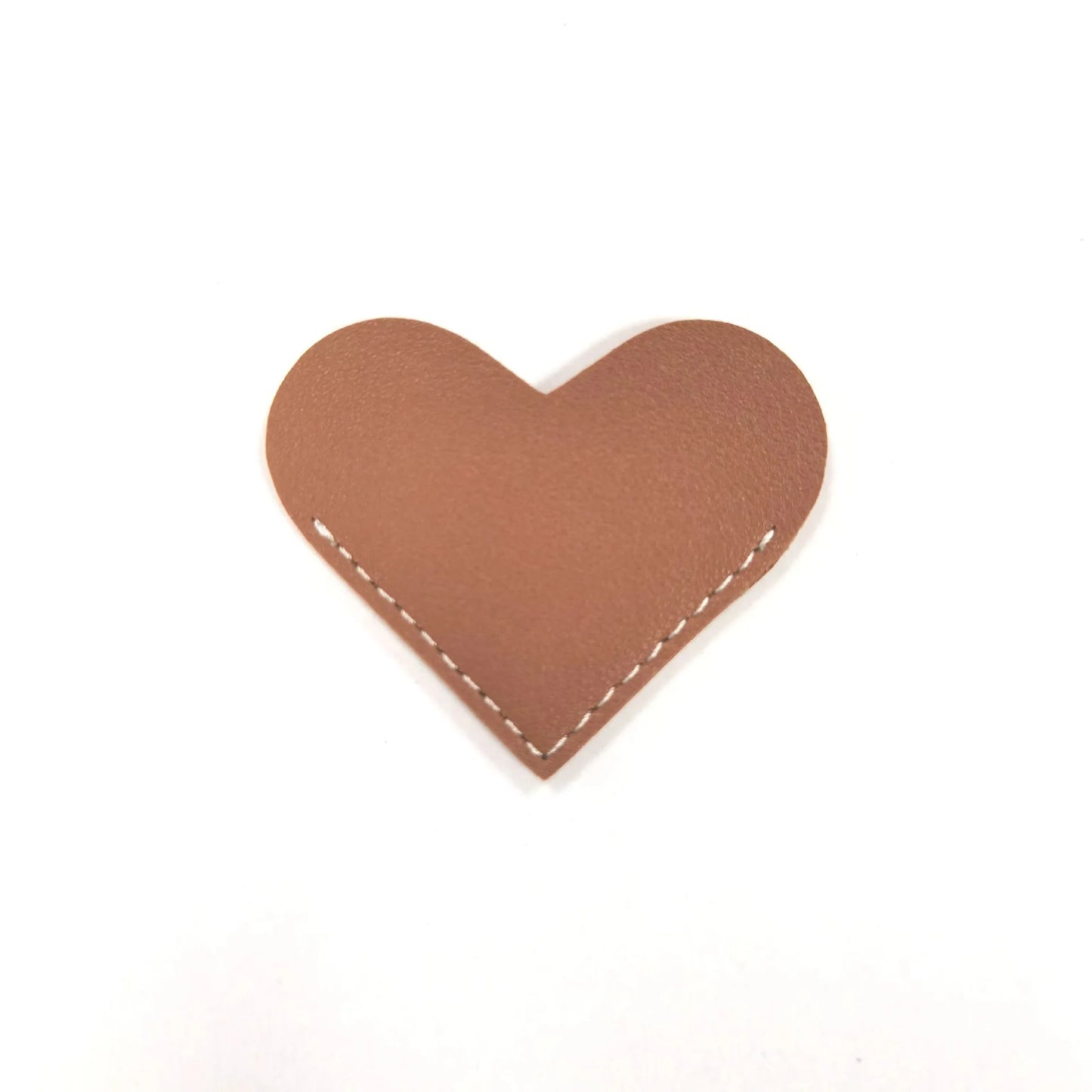 2Pcs PU Bookmark Leather Heart Bookmark Mini-Portable Gift Heart Bookmark Page Folder Corner Protective Cover School Supplies