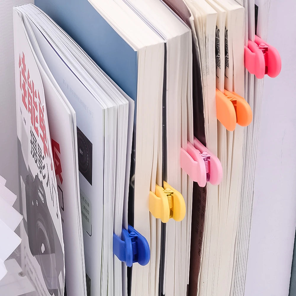 5/3/1PCS Soft Creative Silicone Bookmark Clip Automatically Follows Page Flipping Book Mark Book Spare Parts Stationery Supplies