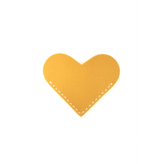 2Pcs PU Bookmark Leather Heart Bookmark Mini-Portable Gift Heart Bookmark Page Folder Corner Protective Cover School Supplies