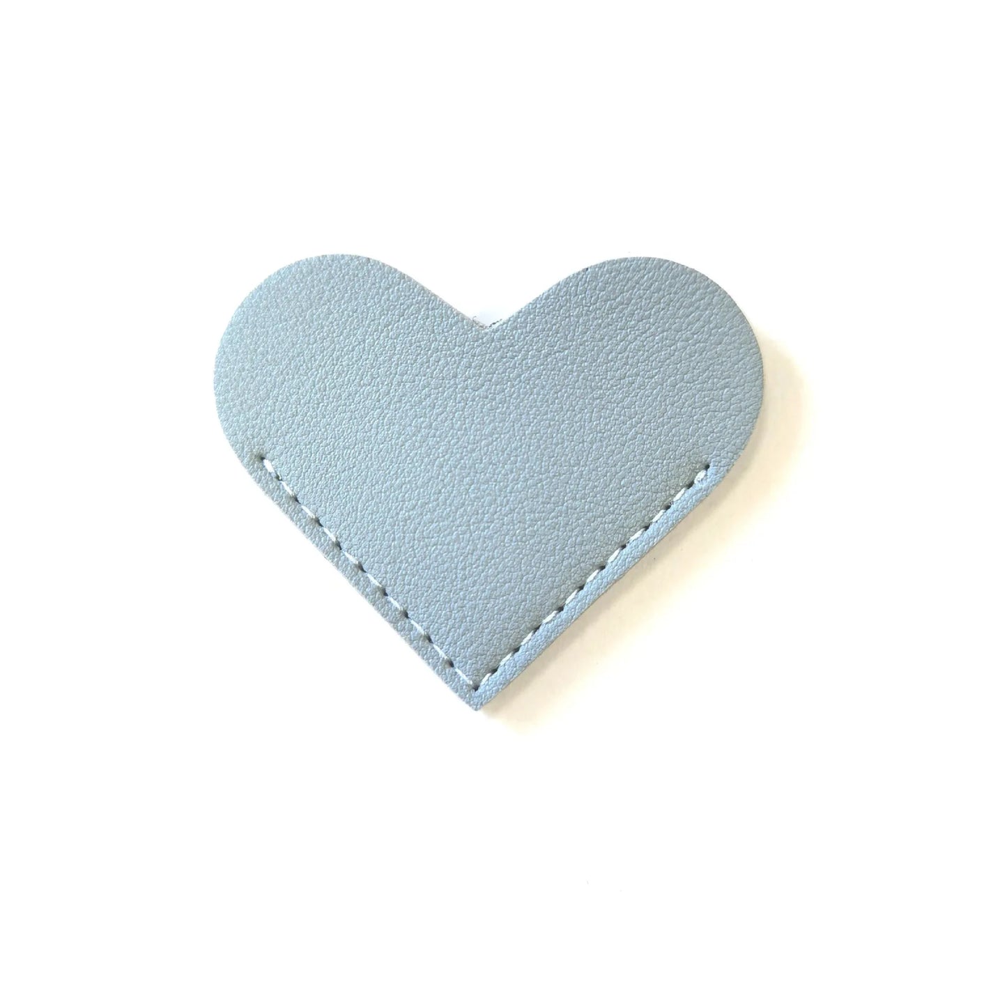 2Pcs PU Bookmark Leather Heart Bookmark Mini-Portable Gift Heart Bookmark Page Folder Corner Protective Cover School Supplies